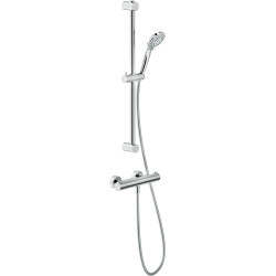 Shower kit thermostatique douche avec barre de douche chromé