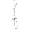 Shower kit thermostatique douche avec barre de douche chromé