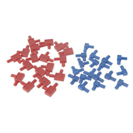 Kit cales de réglage (18 rouges + 18 bleues)