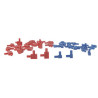 Kit cales de réglage (18 rouges + 18 bleues)