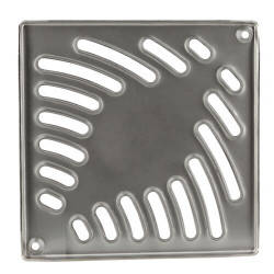 Kit gril+vis siphon 15x15 inox verrouillable