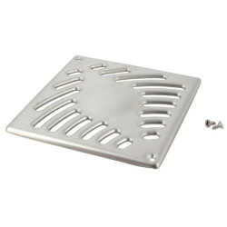 Kit gril+vis siphon 15x15 inox verrouillable