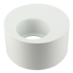 Tampon de réduction simple mâle-femelle Ø100/50 blanc