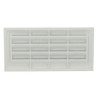 Grille rectangulaire blanche, type 100, avec moustiquaire