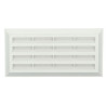 Grille rectangulaire blanche, type 100, avec moustiquaire
