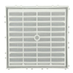 Grille d'aération carrée blanche, avec moustiquaire, à sceller, 150x150