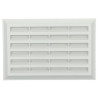 Grille rectangulaire blanche, type 150, avec moustiquaire