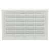 Grille rectangulaire blanche, type 150, avec moustiquaire