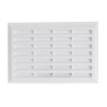 Grille rectangulaire blanche, type 200, avec moustiquaire