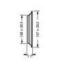 Grille rectangulaire blanche, type 200, avec moustiquaire