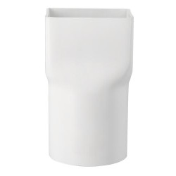 Mamelon mixte f.rect.m.cyl.100 blanc