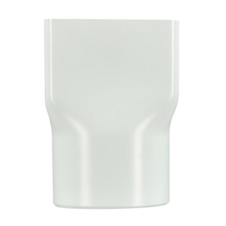 Mamelon mixte, femelle rectangulaire (83x56) et mâle Ø 80, blanc, en TECHTAN®