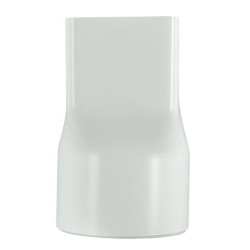 Mamelon mixte, femelle rectangulaire (83x56) et mâle Ø 80, blanc, en TECHTAN®