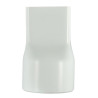 Mamelon mixte, femelle rectangulaire (83x56) et mâle Ø 80, blanc, en TECHTAN®