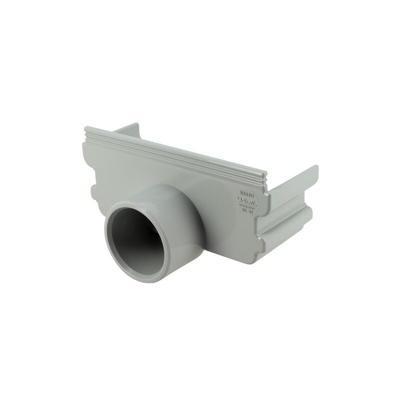 Fond/naissance d'extremite PVC d40/50 - accessoires caniveau bas cab134 pour can