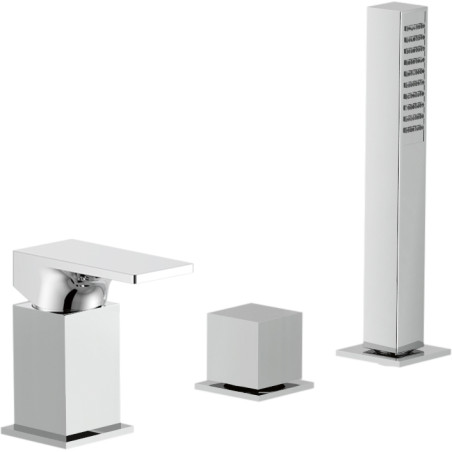 Batterie 3 trous bord baignoire SEVEN