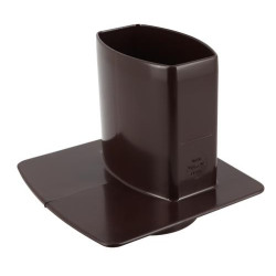 Pied de chute OVATION® en TECHTAN®, descente de gouttière 90x56, marron