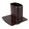 Pied de chute OVATION® en TECHTAN®, descente de gouttière 90x56, marron