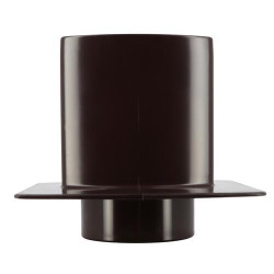 Pied de chute OVATION® en TECHTAN®, descente de gouttière 90x56, marron