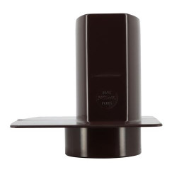 Pied de chute OVATION® en TECHTAN®, descente de gouttière 90x56, marron