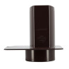 Pied de chute OVATION® en TECHTAN®, descente de gouttière 90x56, marron