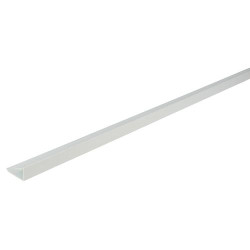 Profilé "U" petite finition BELRIV®Tradi, à clouer, blanc, en PVC