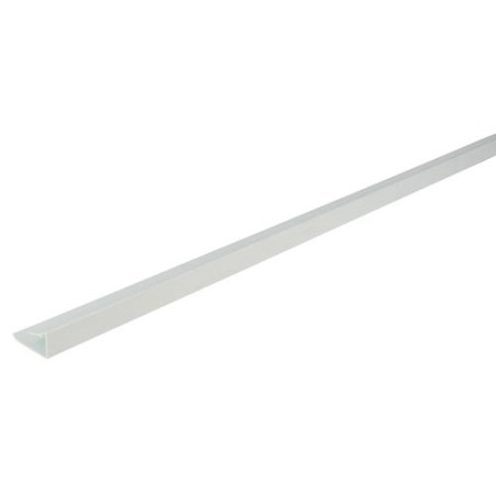 Profilé "U" petite finition BELRIV®Tradi, à clouer, blanc, en PVC