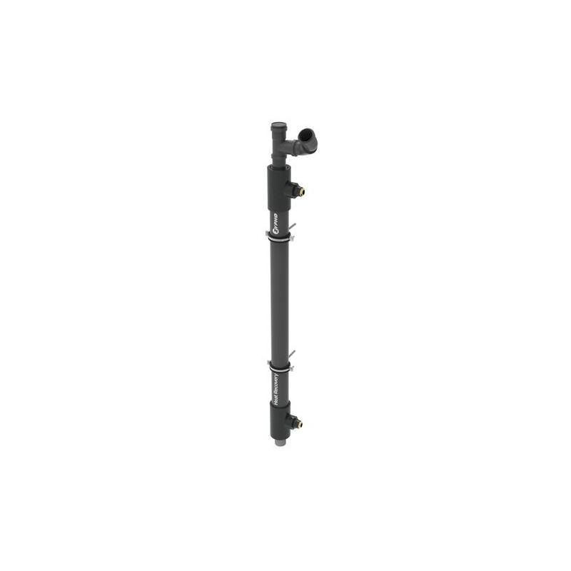Récupérateur de chaleur PiPe55, vertical, avec coudes d'installation fournis