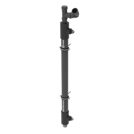 Récupérateur de chaleur PiPe55, vertical, avec coudes d'installation fournis