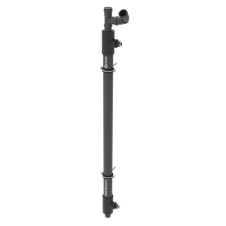 Récupérateur de chaleur PiPe60, vertical, avec coudes d'installation fournis