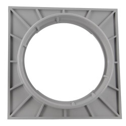 Platine 150 x 150 mm grise