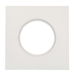 Platine pour siphon sol carrele blanche