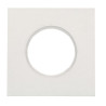 Platine pour siphon sol carrele blanche