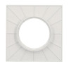 Platine pour siphon sol carrele blanche