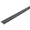 Profilé ventilation BELRIV®Tradi, 2 m, surface ventilation 77 cm²/ml, anthracite