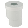 Pipe wc sortie droite excentrée 65/95 Ø100
