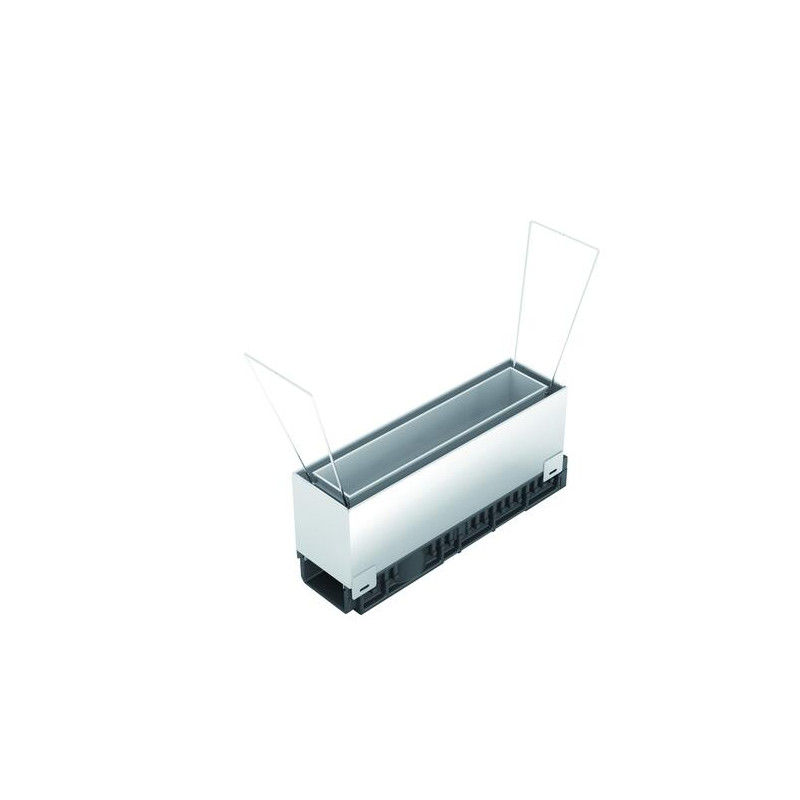 Regard accès 150 hd inox prof.2 fente