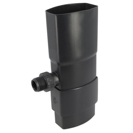 Récupérateur pluvial OVATION® en TECHTAN®, descente 90x56, anthracite