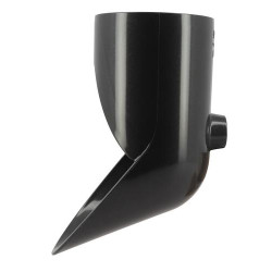 Pied de chute TECHTAN®, esthétique, pour descente de gouttière Ø 100, graphite