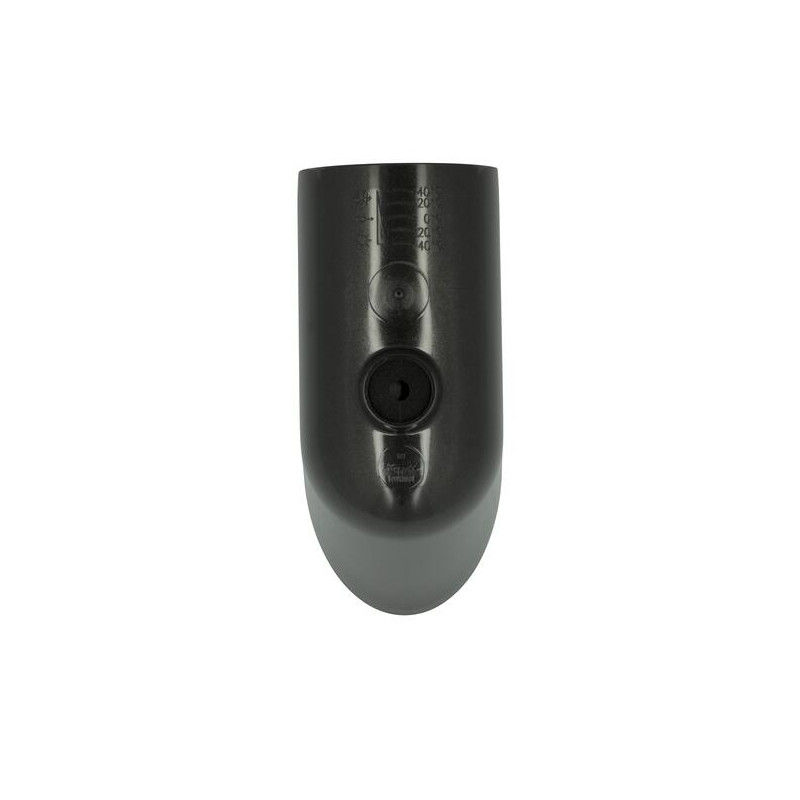 Pied de chute esthétique en TECHTAN®, pour tube de descente, graphite