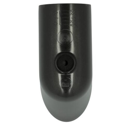 Pied de chute esthétique en TECHTAN®, pour tube de descente Ø 80, graphite