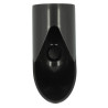 Pied de chute esthétique en TECHTAN®, pour tube de descente Ø 80, graphite