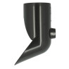 Pied de chute esthétique en TECHTAN®, pour tube de descente Ø 80, graphite