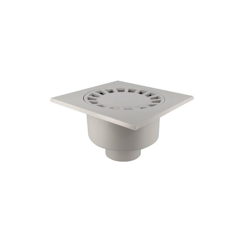 Siph cour 30-30 sortie vert. Ø110 gris clair
