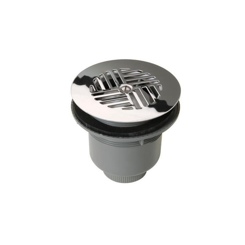 Bonde siphoide Ø90 sort.vert.gr.inox
