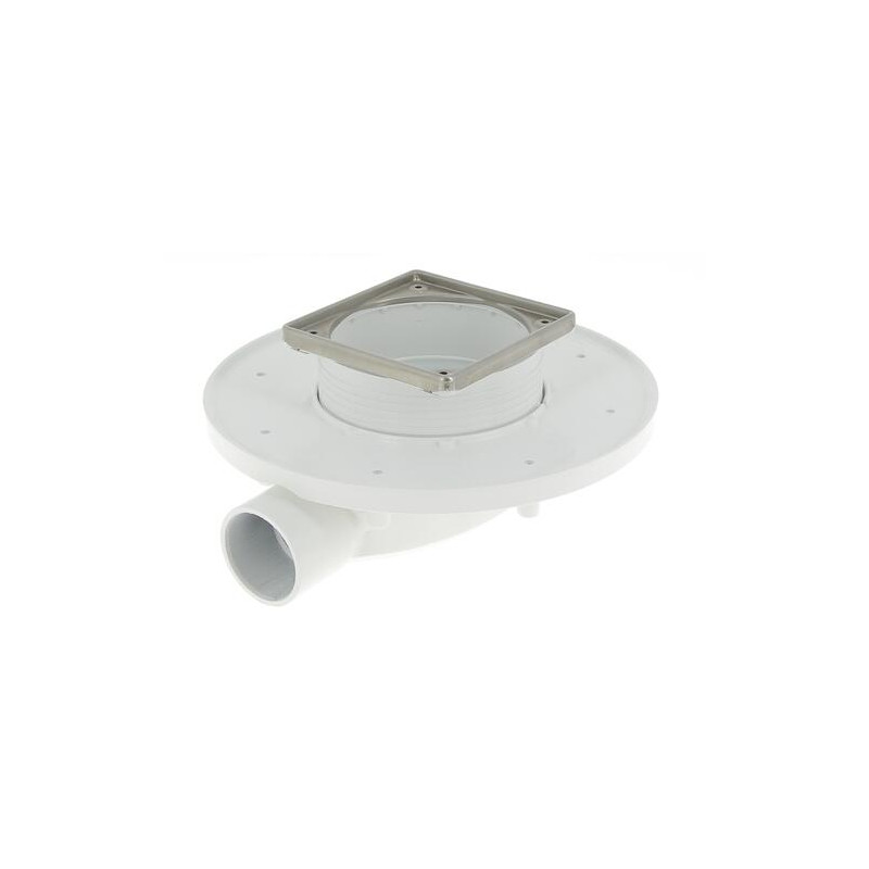 Siphon faible hauteur, DOCIA®XS Magnetech® cadre grille, sans natte