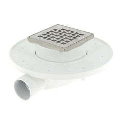 Siphon de douche DOCIA®XS Magnetech®, faible hauteur, sortie horizontale, Ø 40 - réf. SFH10IC