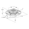 Siphon de douche DOCIA®XS Magnetech®, faible hauteur, sortie horizontale, Ø 40 - réf. SFH10IC