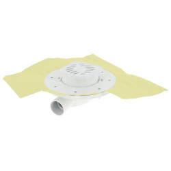 Siphon faible hauteur Ø40, DOCIA®XS Magnetech® avec grille PVC 10x10 cm