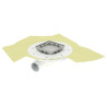 Siphon faible hauteur Ø40, DOCIA®XS Magnetech® avec grille inox à carreler